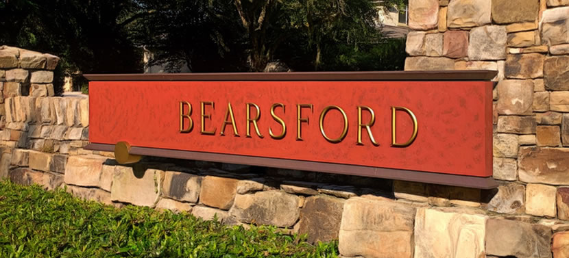 Bearsford neighborhood entrance