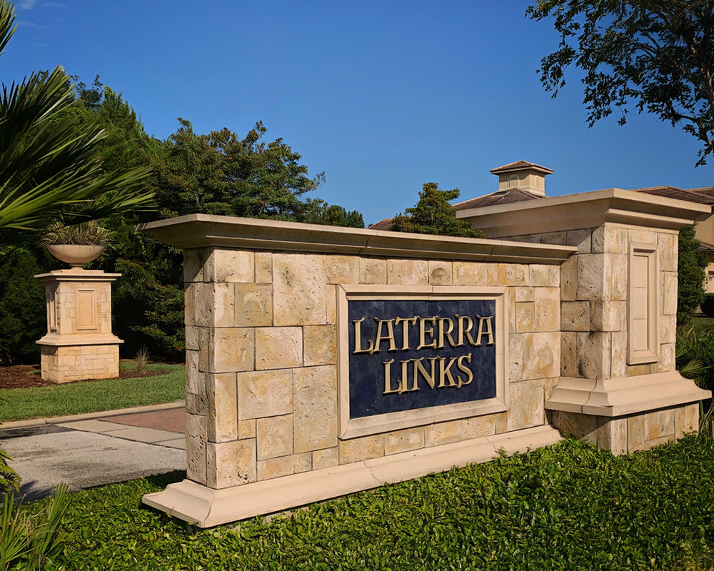 Laterra Links neighborhood entrance