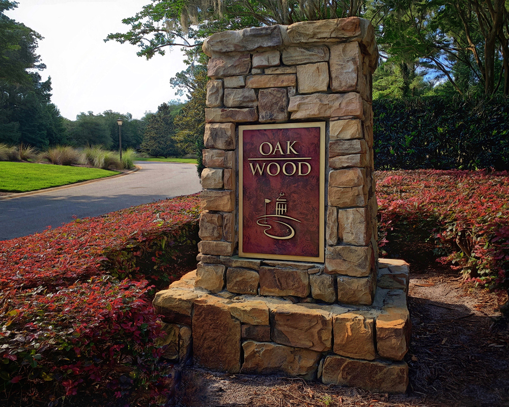 Oakwood neighborhood entrance