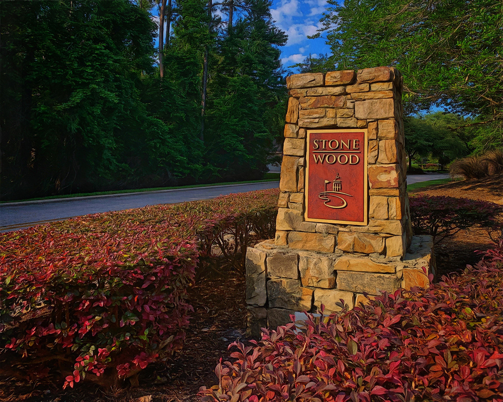 Stonewood neighborhood entrance